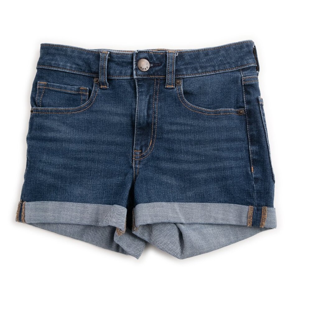 AERO Aeropostale High Rise Midi jean shorts size 4